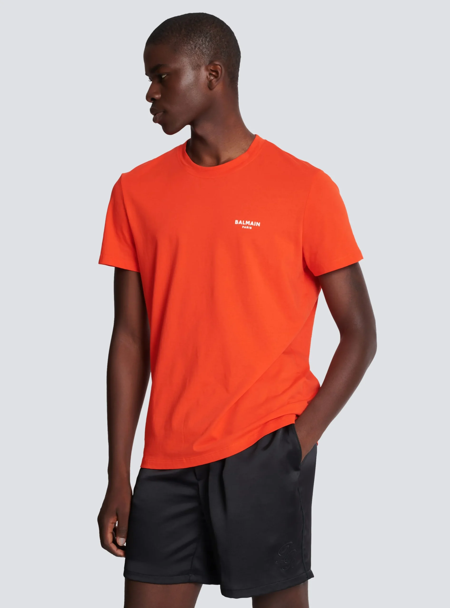 Flocked T-shirt-Balmain Online