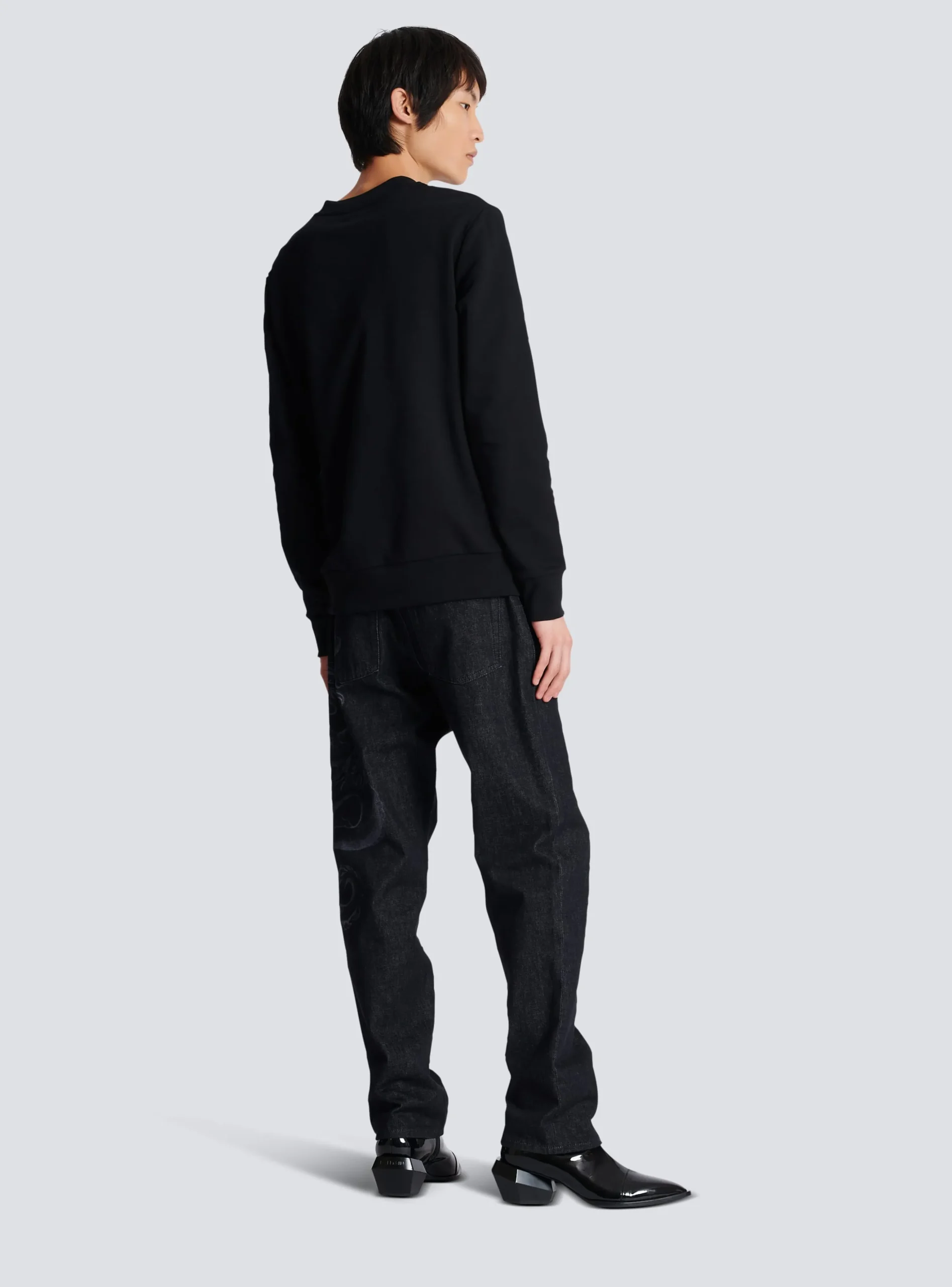 Flower Print Sweatshirt-Balmain Clearance