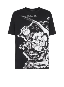 Flower Print T-shirt-Balmain Online