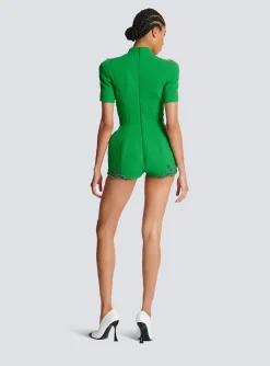 Flower-embroidered Playsuit-Balmain Flash Sale
