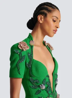 Flower-embroidered Playsuit-Balmain Flash Sale