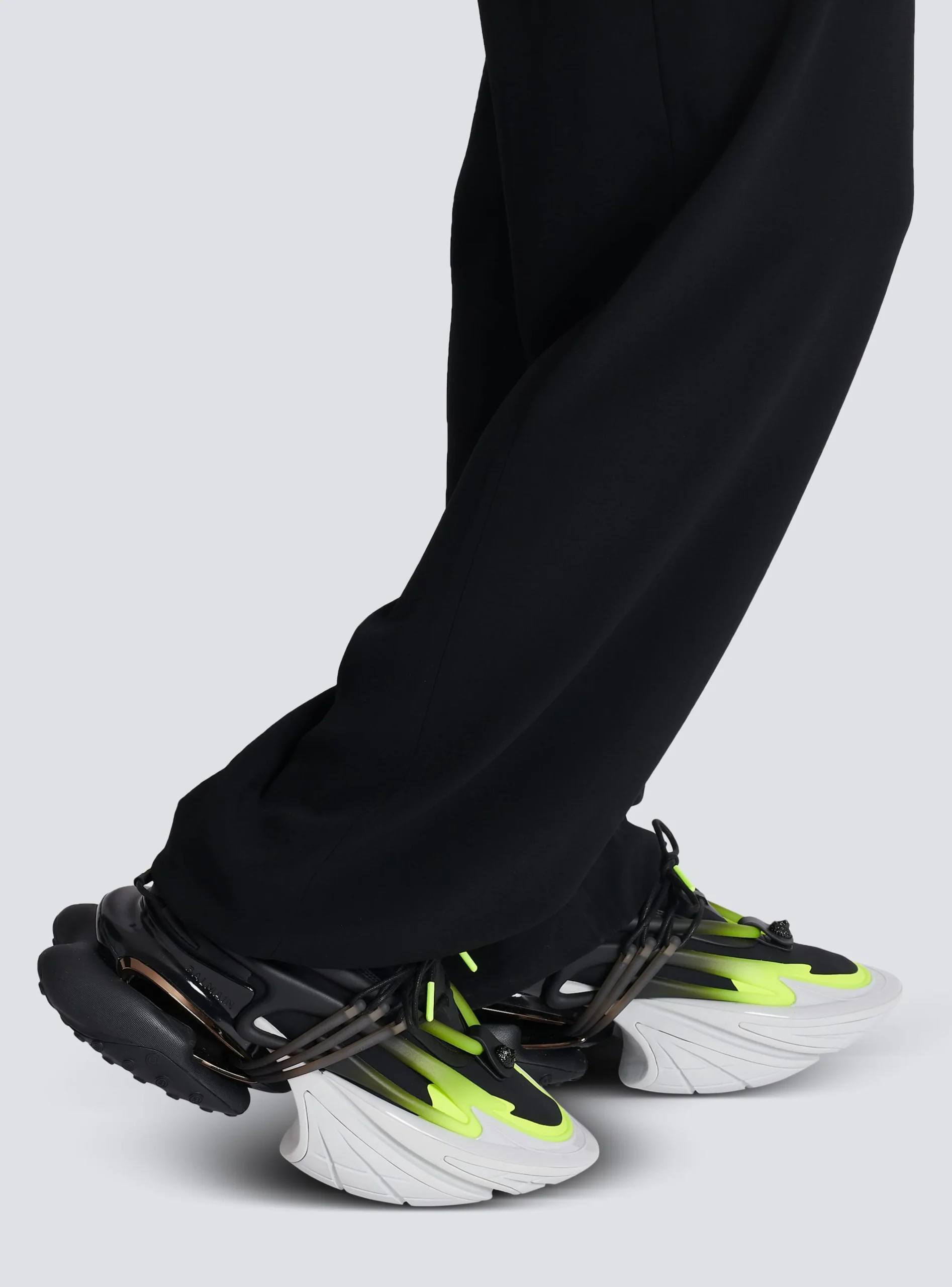 Fluorescent Unicorn Trainers In Neoprene And Leather-Balmain Sale
