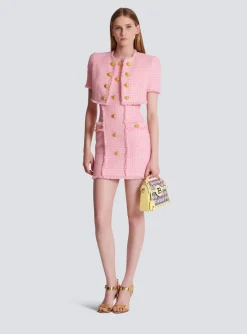 Gingham Tweed Dress-Balmain Cheap
