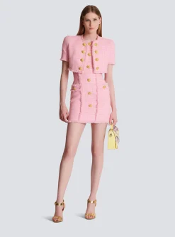 Gingham Tweed Jacket-Balmain Store