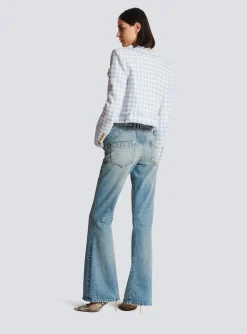Gingham Tweed Jacket-Balmain Shop