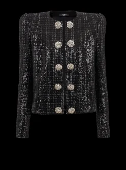 Glittery Tweed Jacket-Balmain Cheap