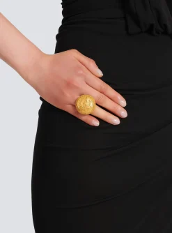 -tone Brass Coin Ring-Balmain Cheap