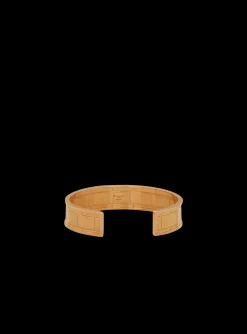 -tone Brass Cuff Bracelet With Logo-Balmain Clearance
