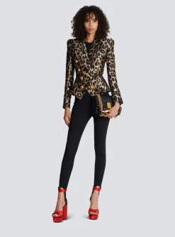 Grain De Poudre Form-hugging Stretch Trousers-Balmain Cheap