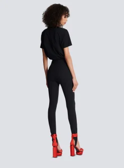 Grain De Poudre Form-hugging Stretch Trousers-Balmain Cheap