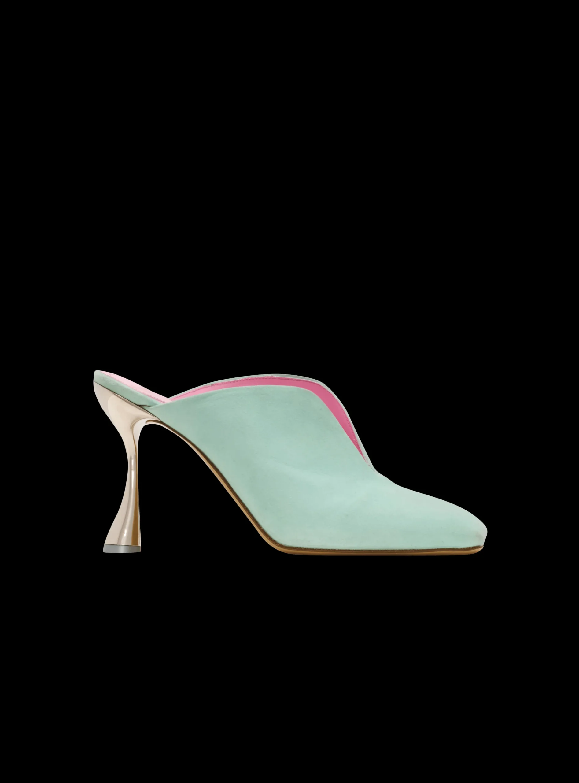 Heeled Eden Mules In Suede Leather-Balmain Flash Sale