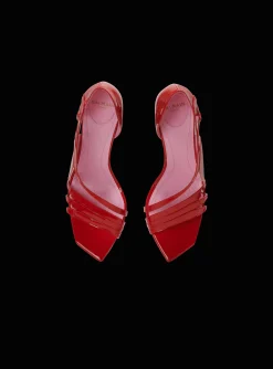 Heeled Eden Sandals In Patent Leather-Balmain Best