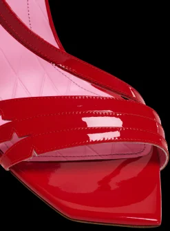 Heeled Eden Sandals In Patent Leather-Balmain Best