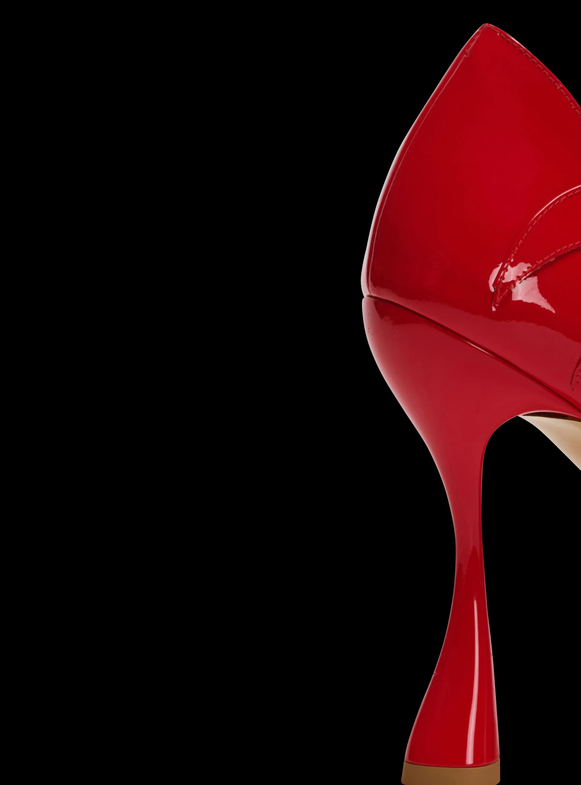 Heeled Eden Sandals In Patent Leather-Balmain Best