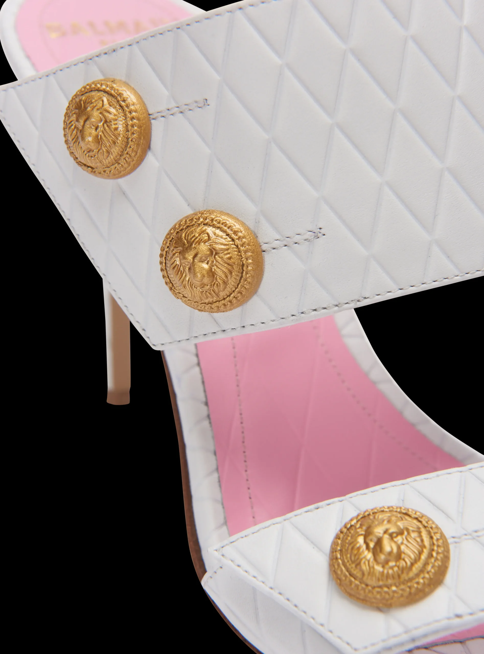 Heeled Eva Leather Mules-Balmain Clearance