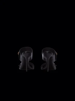 Heeled Eva Mules In Calfskin-Balmain Outlet