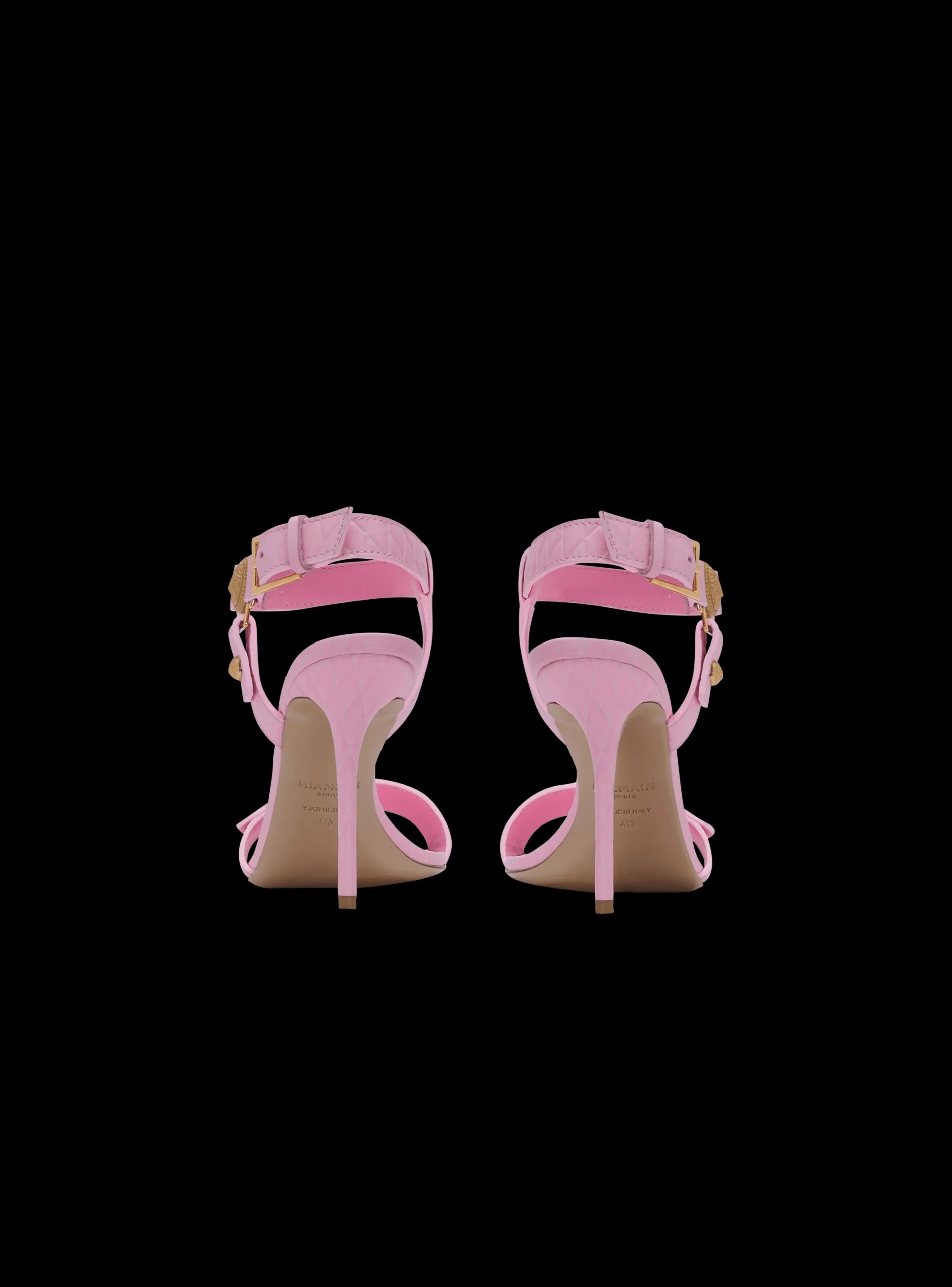 Heeled Eva Sandals In Calfskin-Balmain Sale