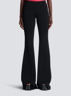 High-waisted Flared Trousers-Balmain Cheap