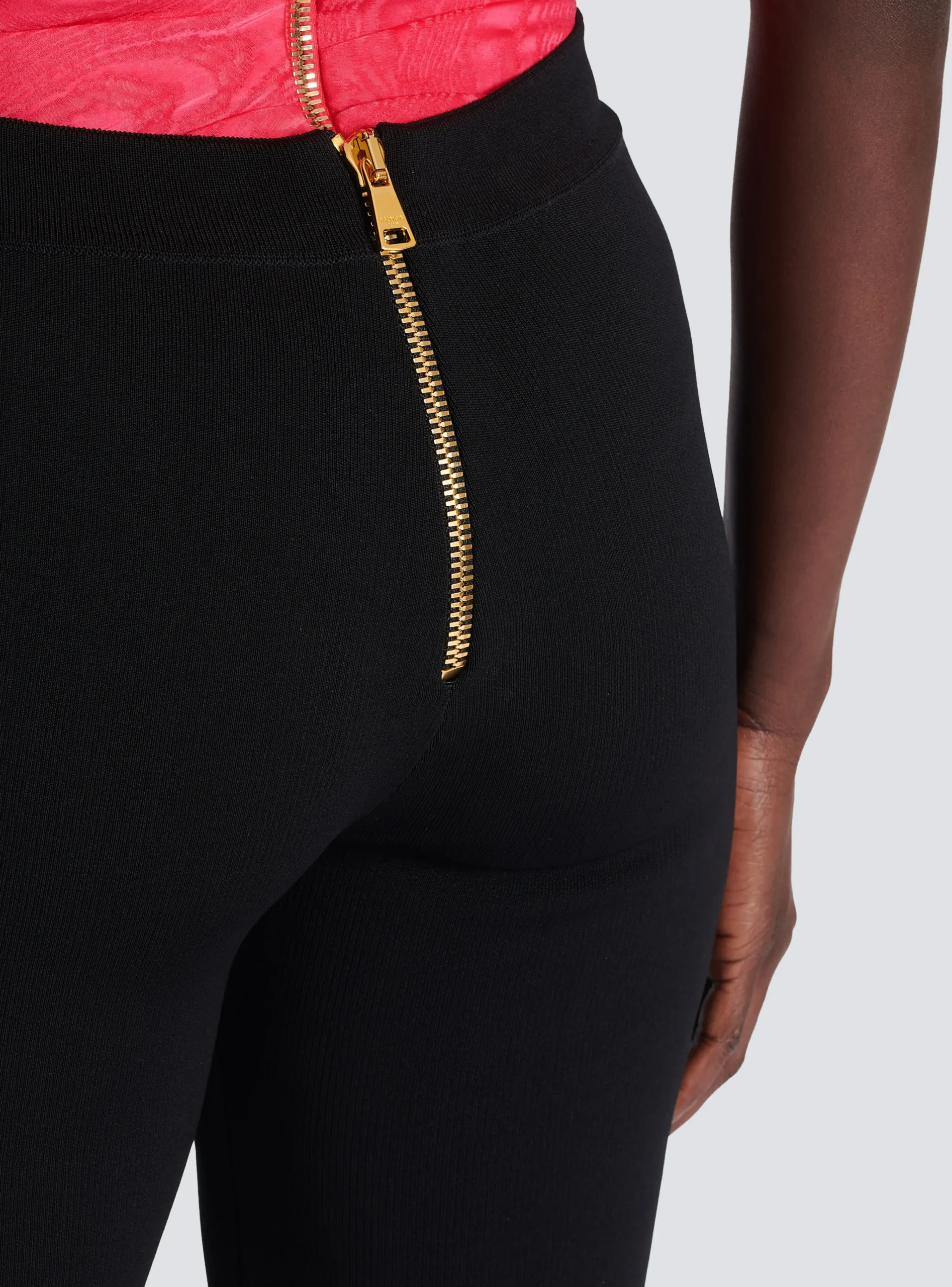 High-waisted Flared Trousers-Balmain Cheap