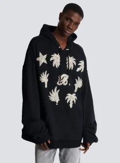 Hoodie With Embroidered Badges-Balmain Hot