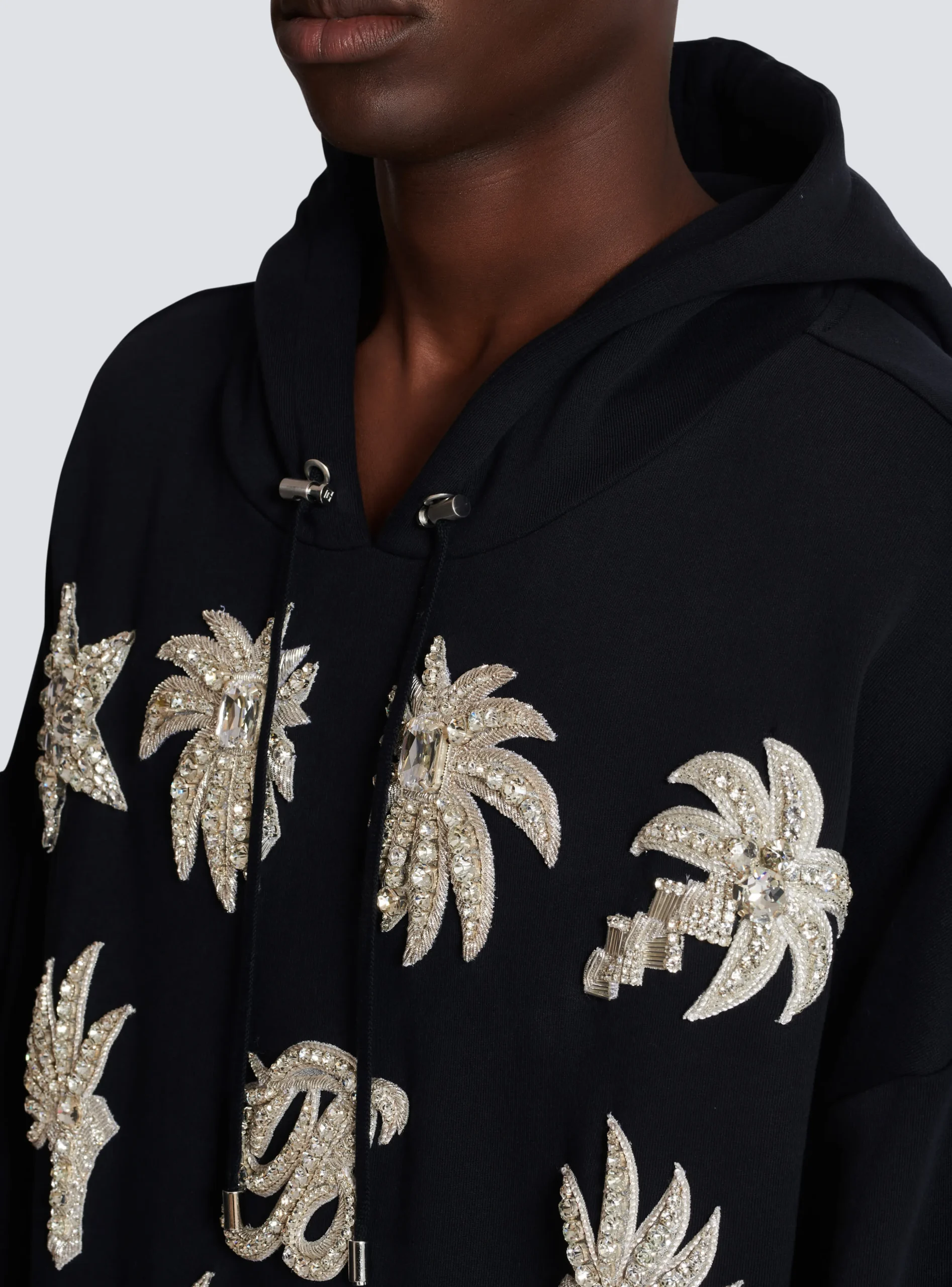 Hoodie With Embroidered Badges-Balmain Hot
