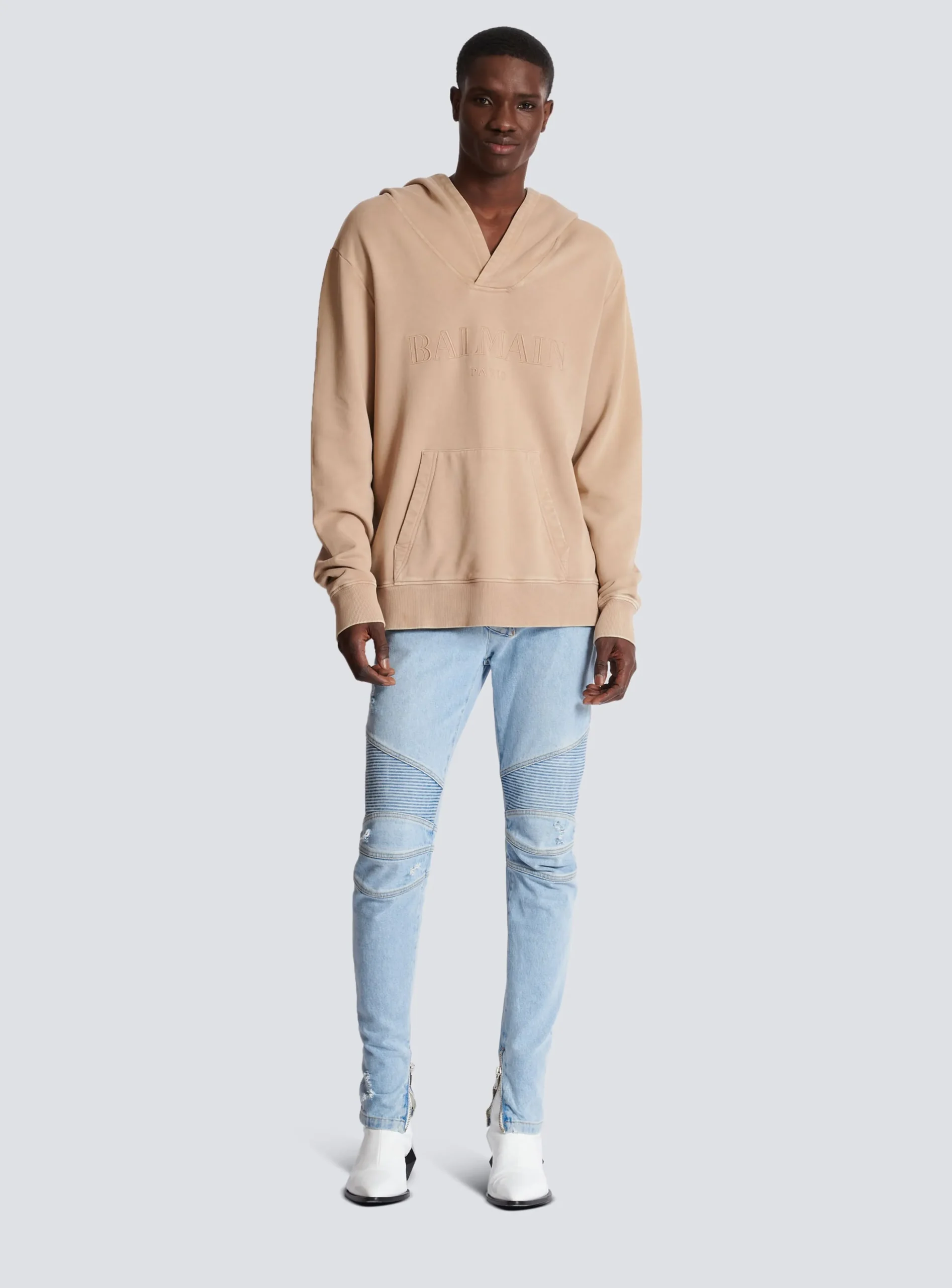 Hoodie With Vintage Embroidery-Balmain New