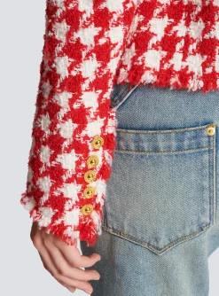 Houndstooth Tweed Jacket-Balmain Discount