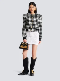 Houndstooth Tweed Jacket-Balmain Outlet