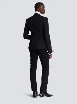 Jacket With Crystal-embellished Collar-Balmain Shop