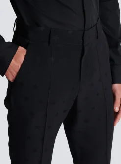 Jacquard Crepe Trousers With Stars-Balmain Online