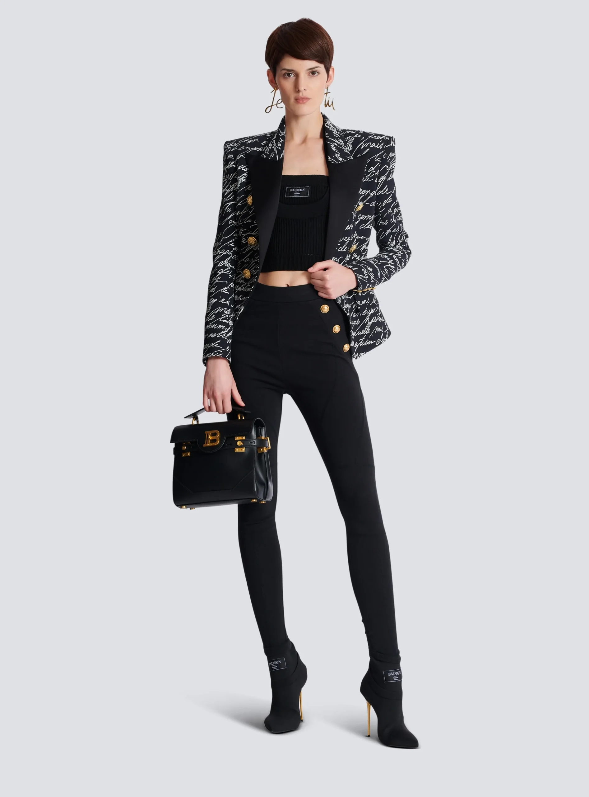 Jersey Leggings With 6 Buttons-Balmain New
