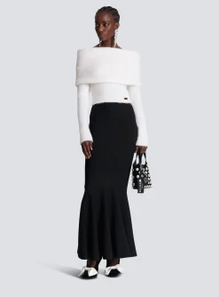 Jolie Madame Knit Skirt-Balmain Fashion