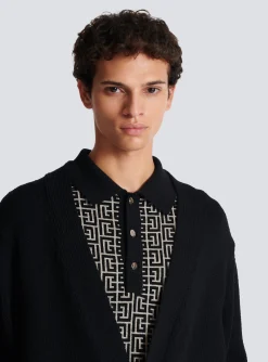 Knit Cardigan With Logo-Balmain Discount