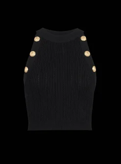 Knit Crop Top-Balmain Clearance