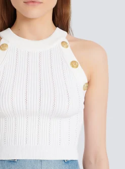Knit Crop Top-Balmain Shop
