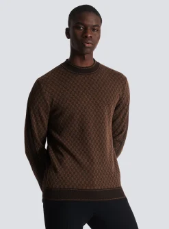Knit Jumper With Mini Monogram-Balmain Fashion