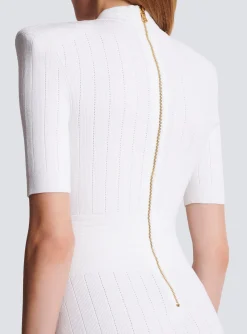 Knitted Dress With Buttons-Balmain Clearance