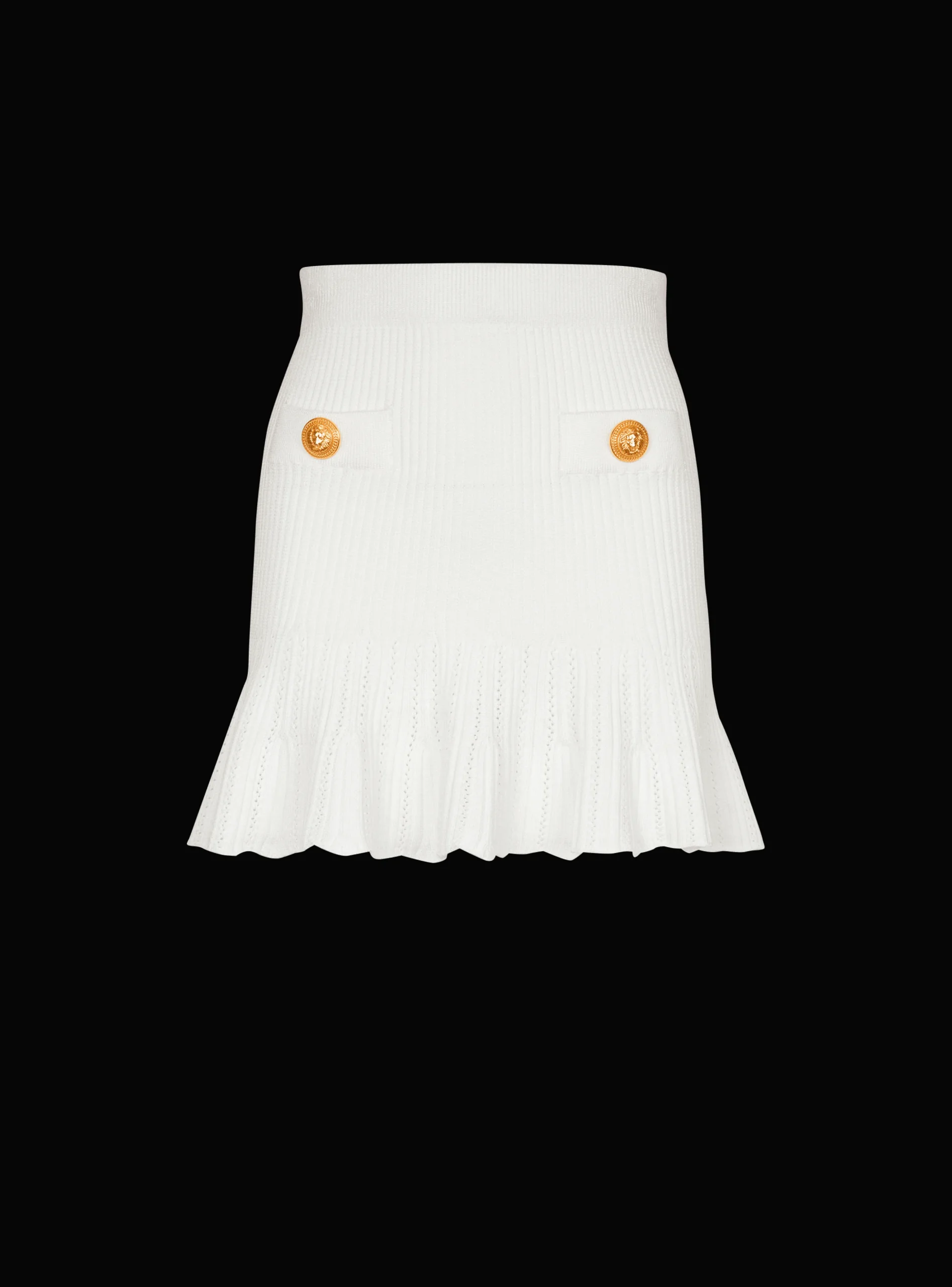 Knitted Skater Skirt-Balmain Discount