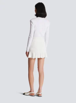 Knitted Skater Skirt-Balmain Discount