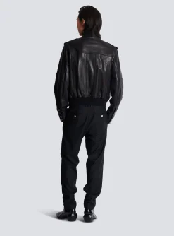 Lambskin Leather Jacket With 4 Pockets-Balmain Best