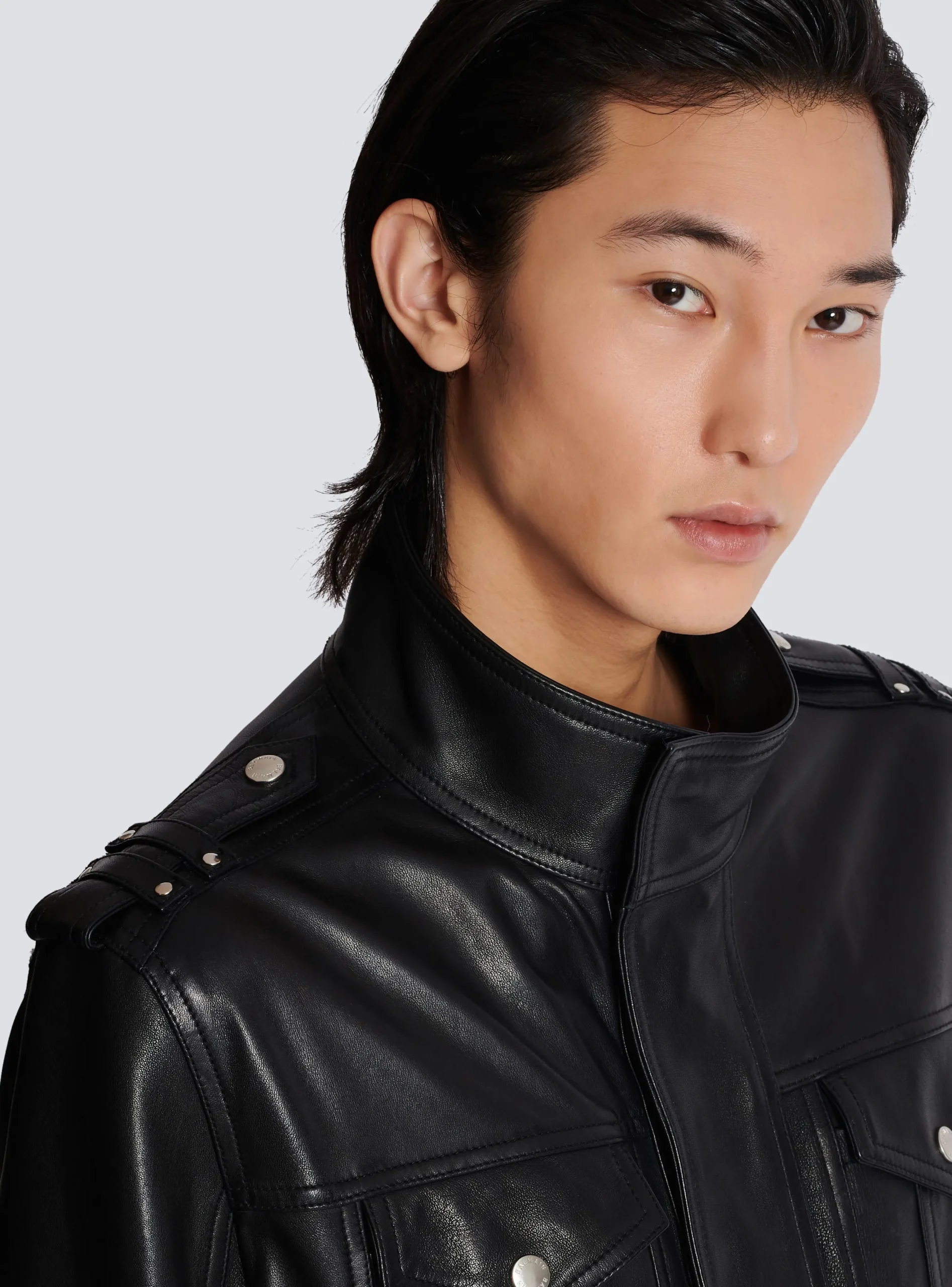 Lambskin Leather Jacket With 4 Pockets-Balmain Best