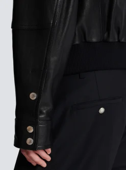 Lambskin Leather Jacket With 4 Pockets-Balmain Best