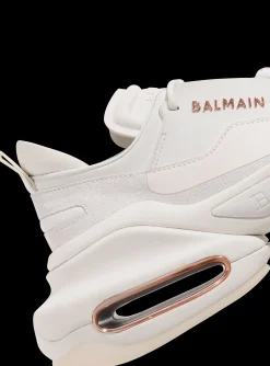 Leather And Suede B-Bold Low-top Sneakers-Balmain Outlet