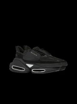Leather, Neoprene And Suede B-Bold Low-top Sneakers-Balmain Best Sale