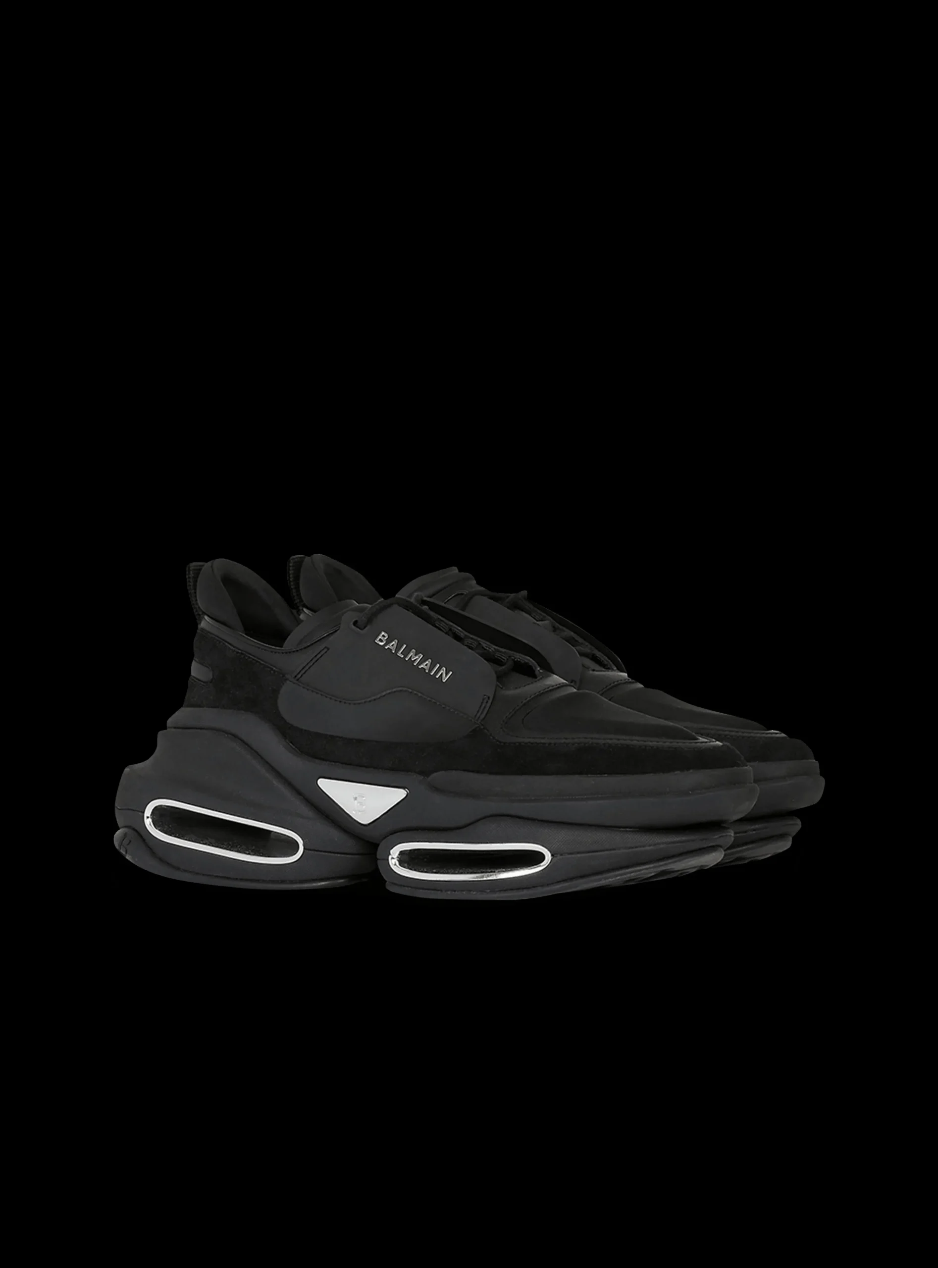 Leather, Neoprene And Suede B-Bold Low-top Sneakers-Balmain Best Sale