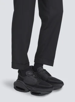 Leather, Neoprene And Suede B-Bold Low-top Sneakers-Balmain Cheap