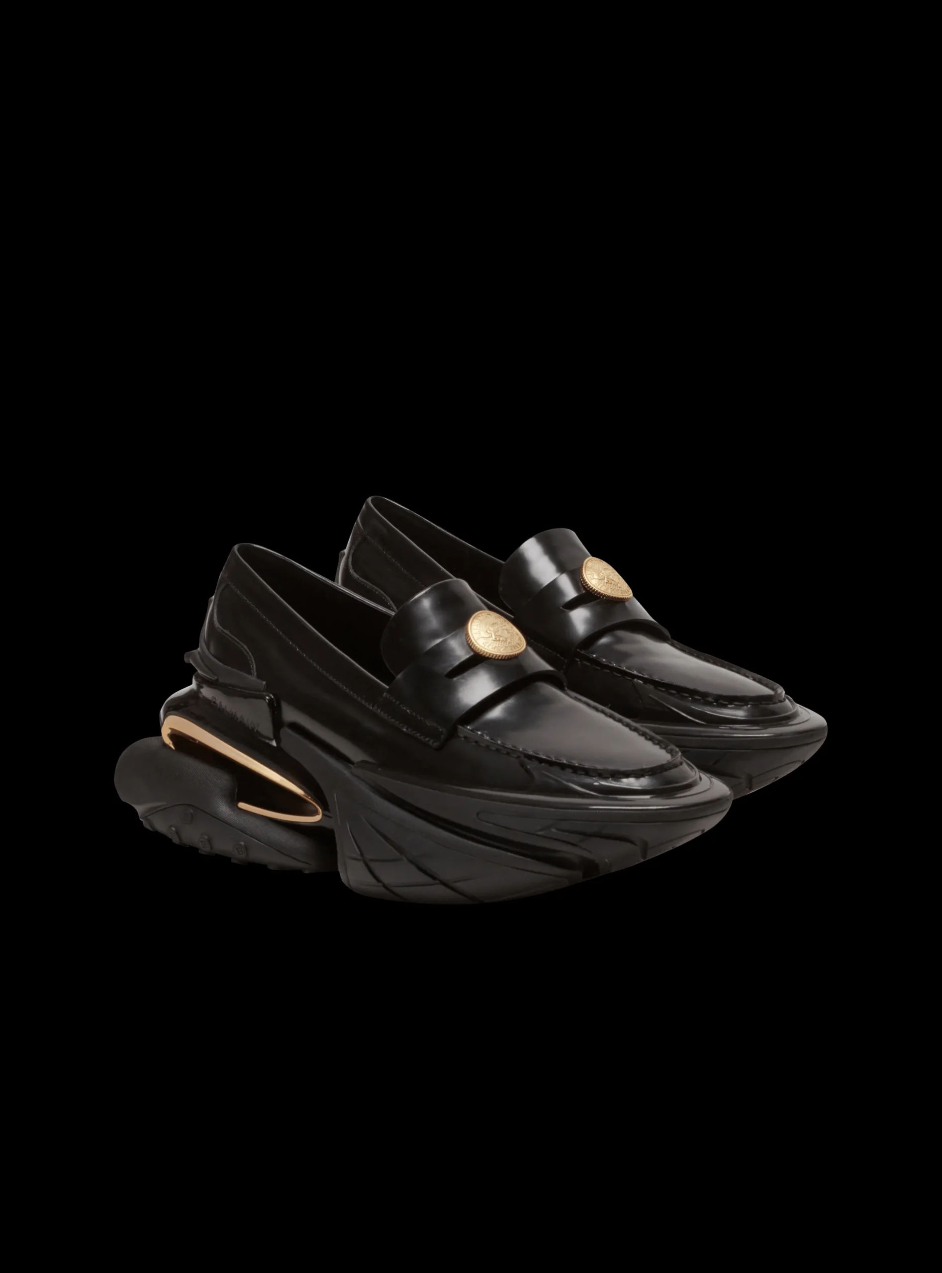 Leather Unicorn Loafer Trainers-Balmain Best Sale