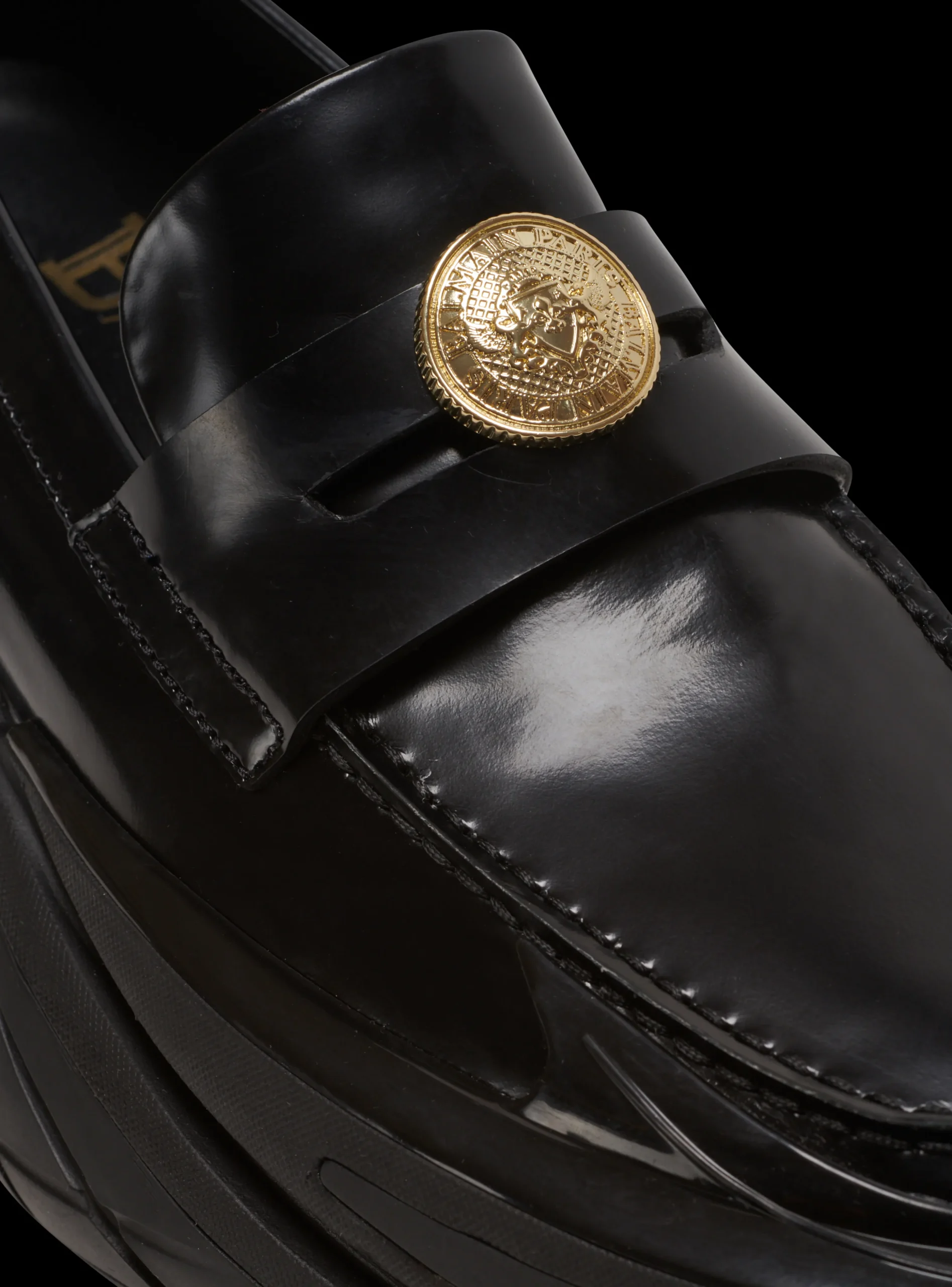 Leather Unicorn Loafer Trainers-Balmain Best Sale