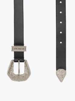 Leather Western Belt-Balmain Fashion
