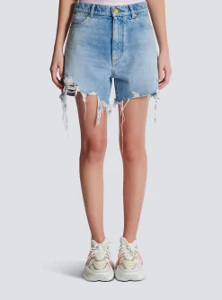 Light Denim Shorts-Balmain Discount